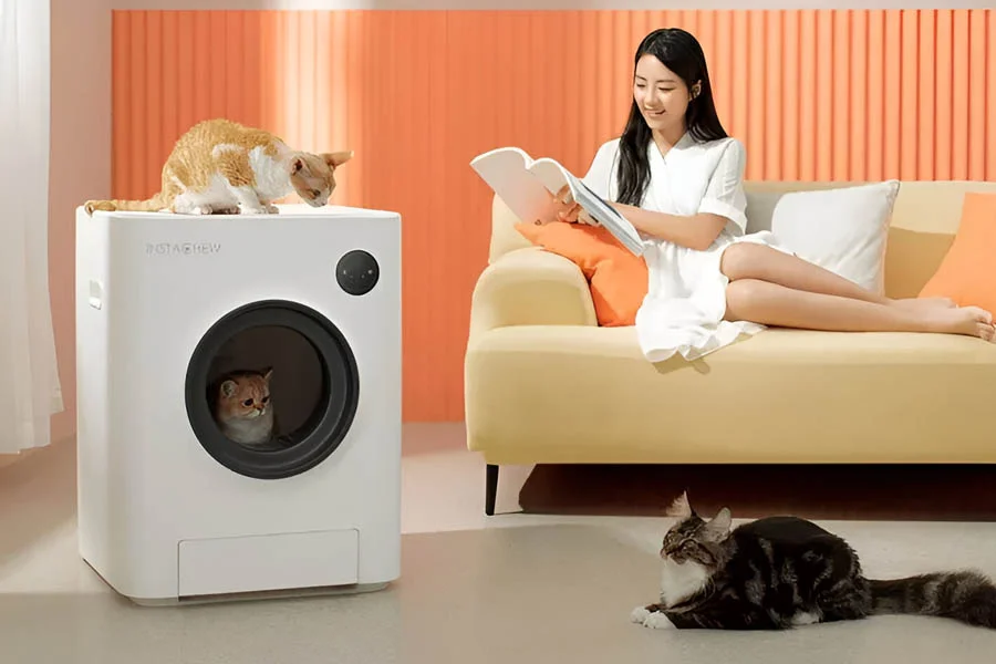 auto scoop litter box