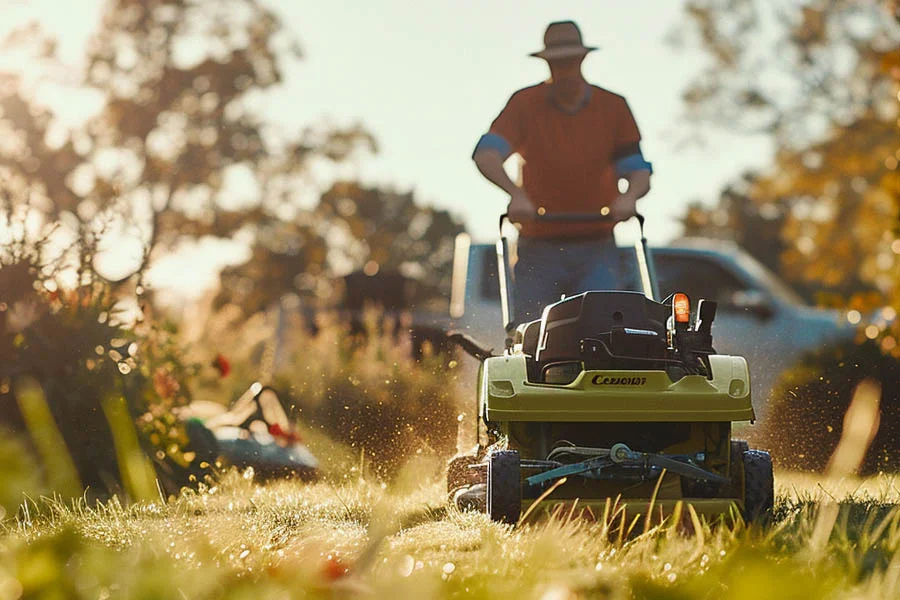 electric self propelled lawn mowers